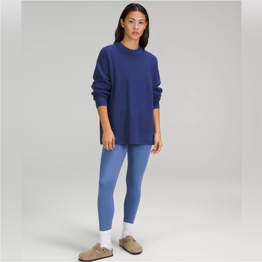 Lululemon Rib Crewneck Sweater Merino Wool Blend NWT Size 6